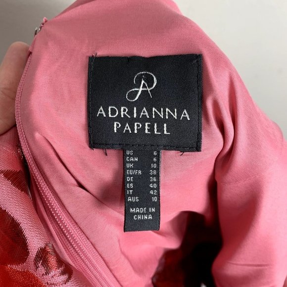 Adrianna Papell Pink Floral Midi Dress - Picture 8 of 11